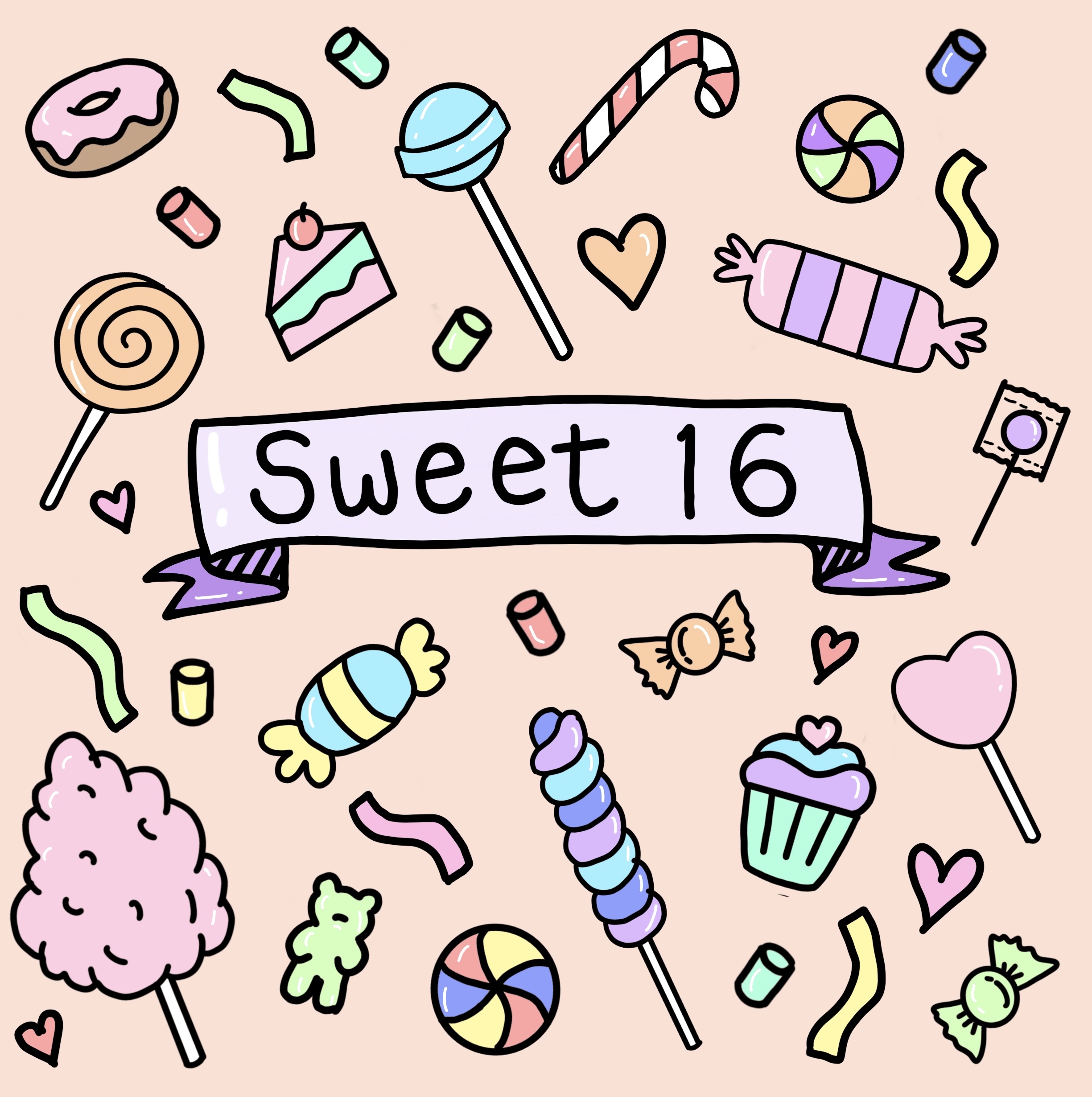 Sweet 16 Birthday Card