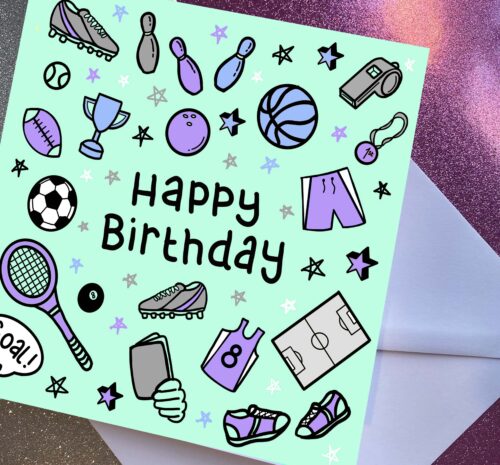 Happy Birthday Sports Card
