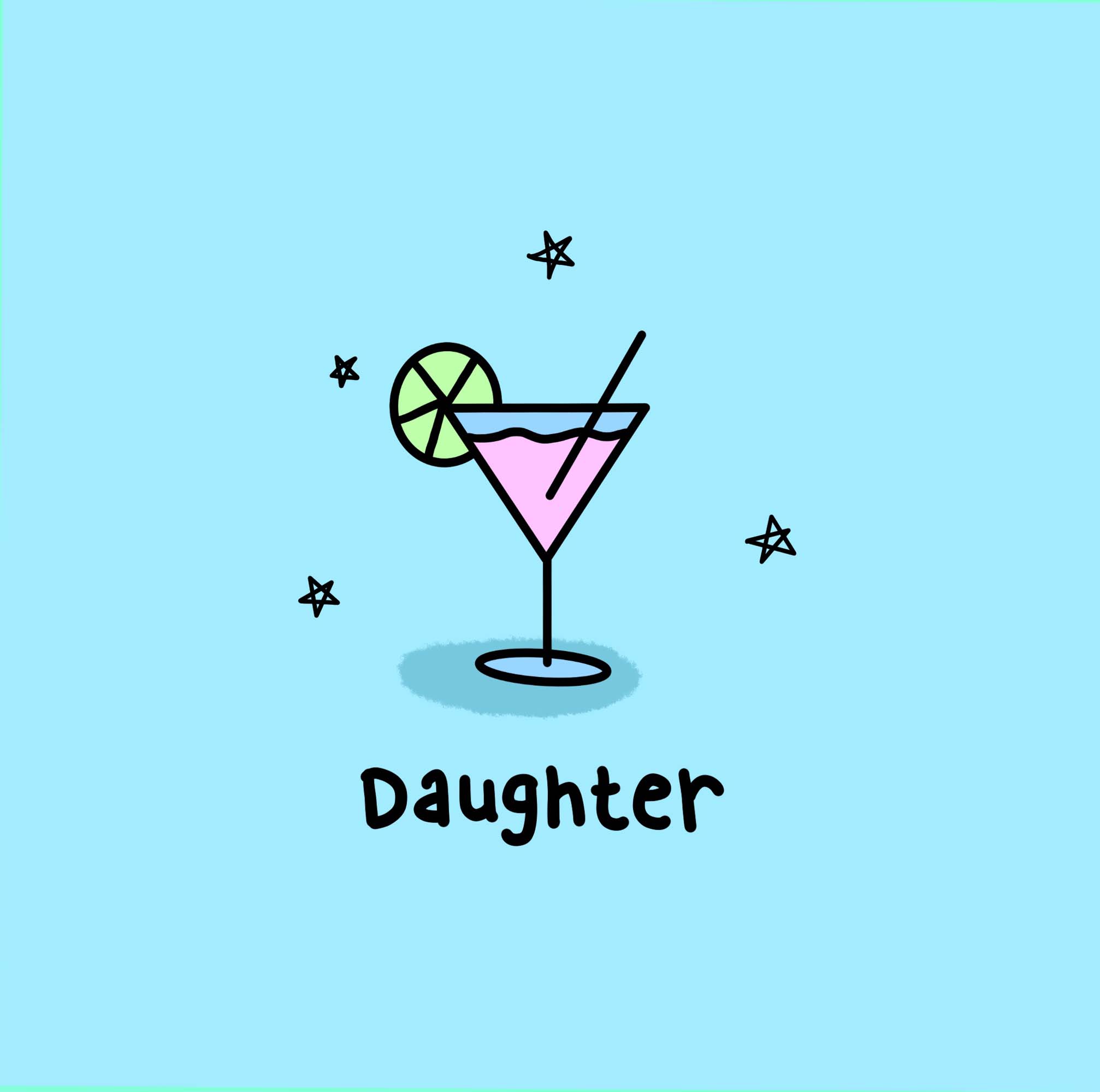 Daughter Cocktail Card