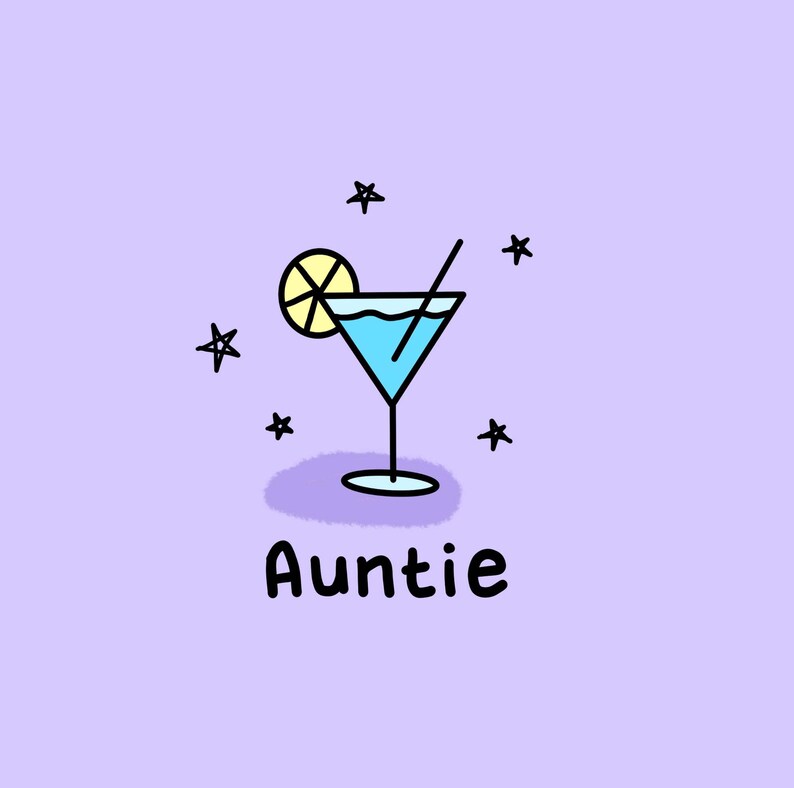 Auntie Cocktail Card